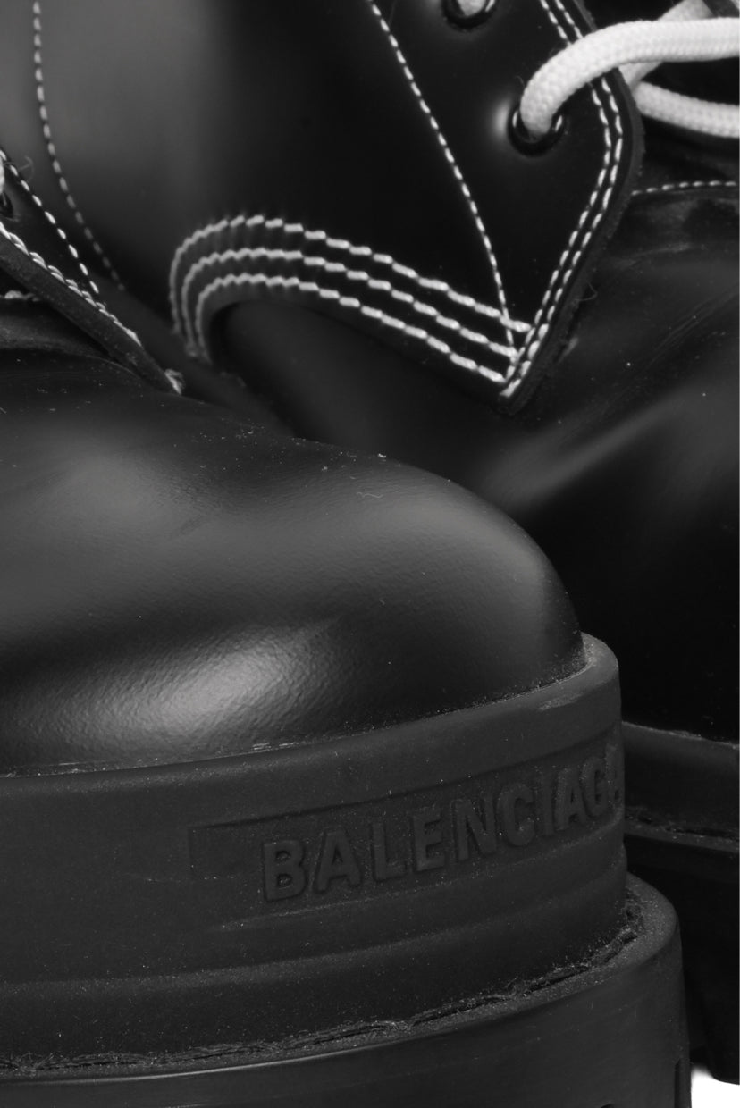 Balenciaga Size 37.5 Strike Combat Boots