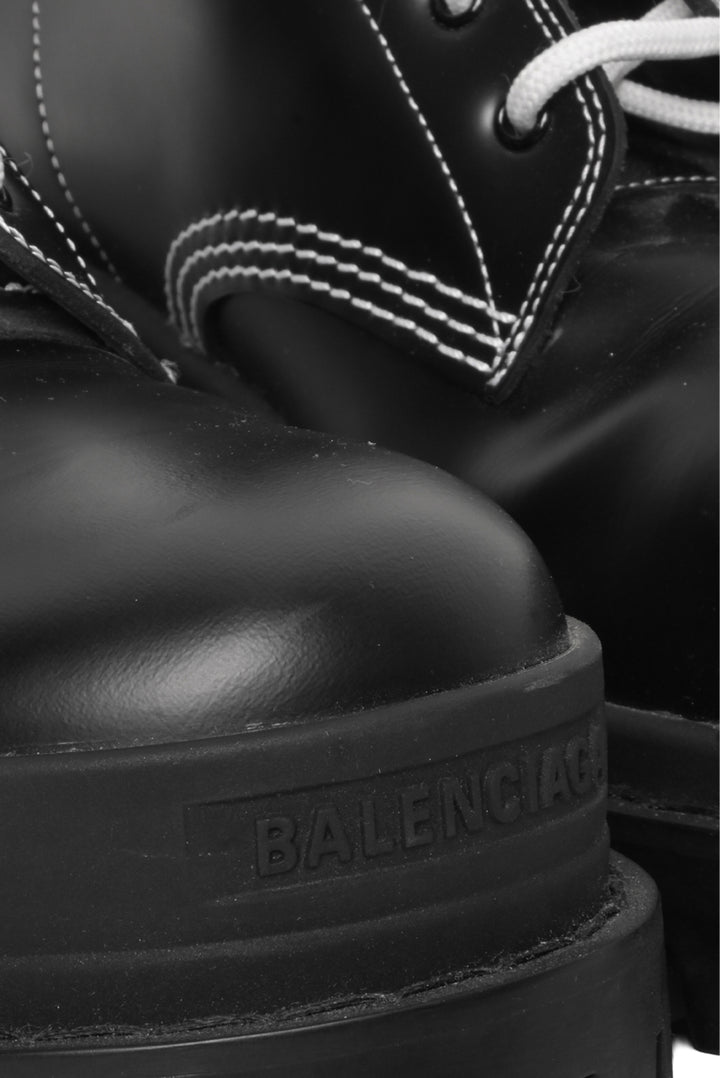 Balenciaga Size 37.5 Strike Combat Boots