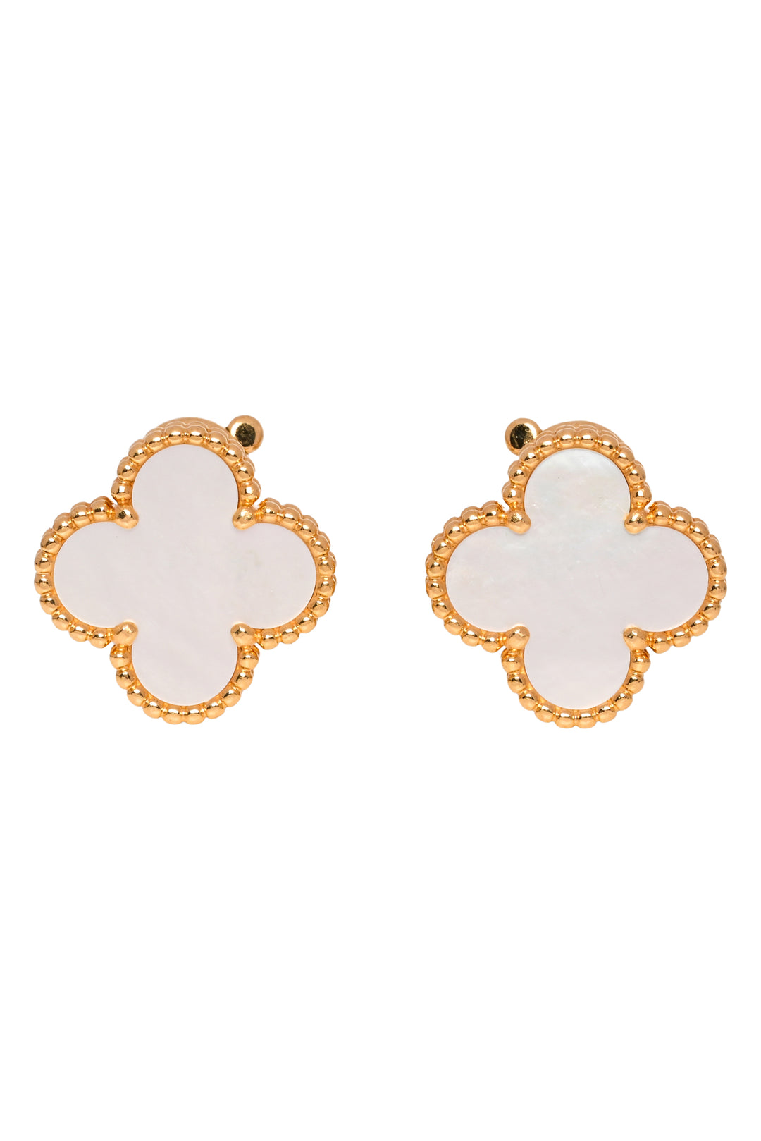 Van Cleef & Arpels 2024 18K Y.G Vintage Alhambra Mother of PearlEarrings