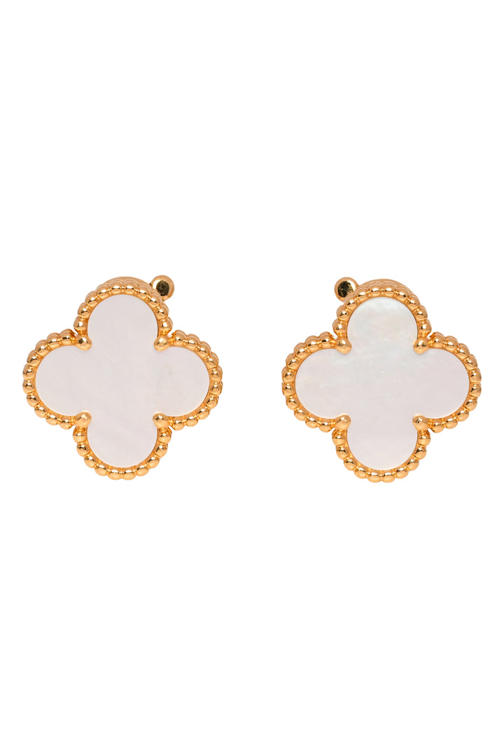 Van Cleef & Arpels 2024 18K Y.G Vintage Alhambra Mother of PearlEarrings