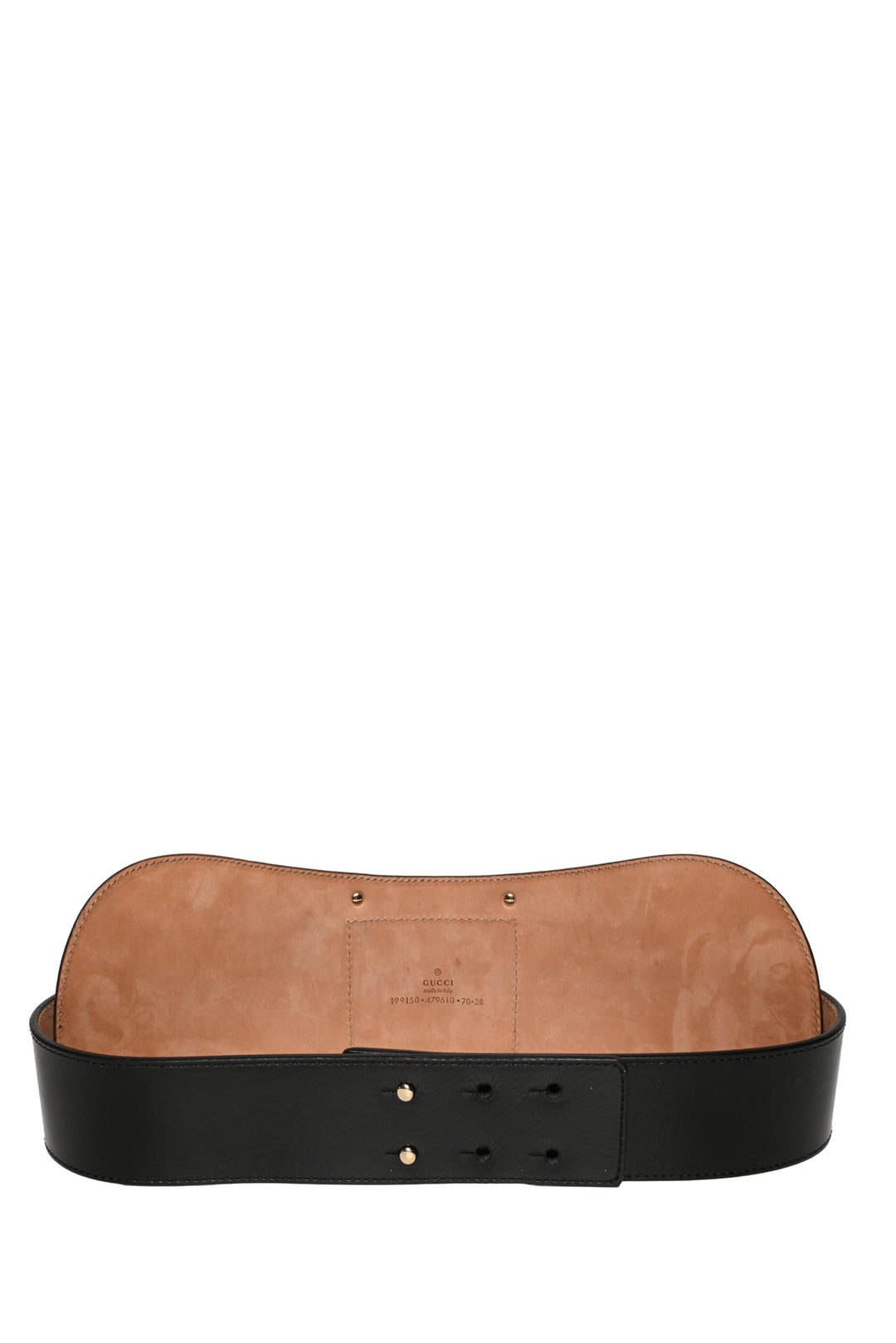 Gucci Size 24 Vintage Wide Patent Leather Waist Belt
