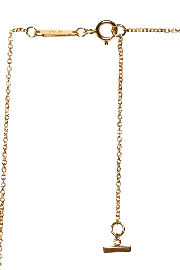 Tiffany & Co 18K Yellow Gold Large T Smile Diamond Necklace