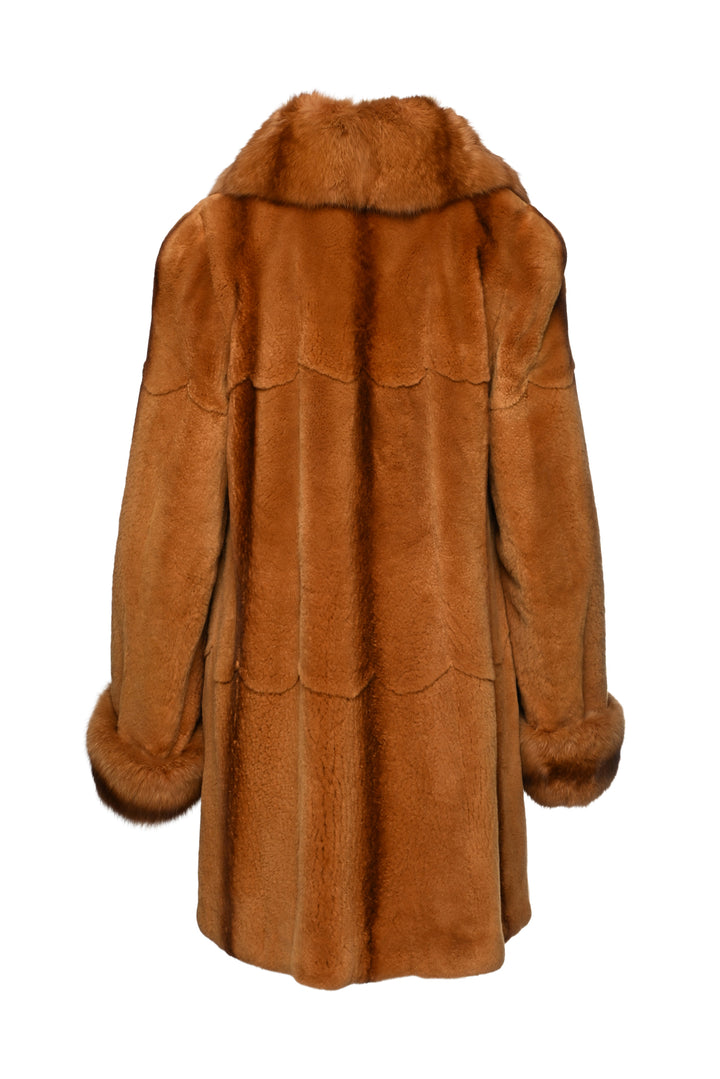 Dai-ichi Madam Paris Size 40 Sable & Mink Fur Coat
