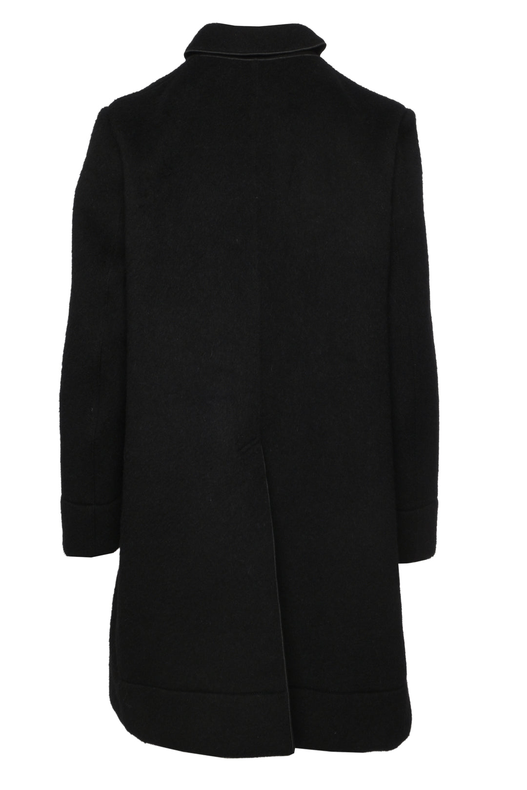 Giambattista Valli Size 8 Double Breasted Brushed Wool-Blend Coat