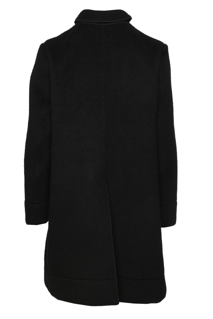 Giambattista Valli Size 8 Double Breasted Brushed Wool-Blend Coat