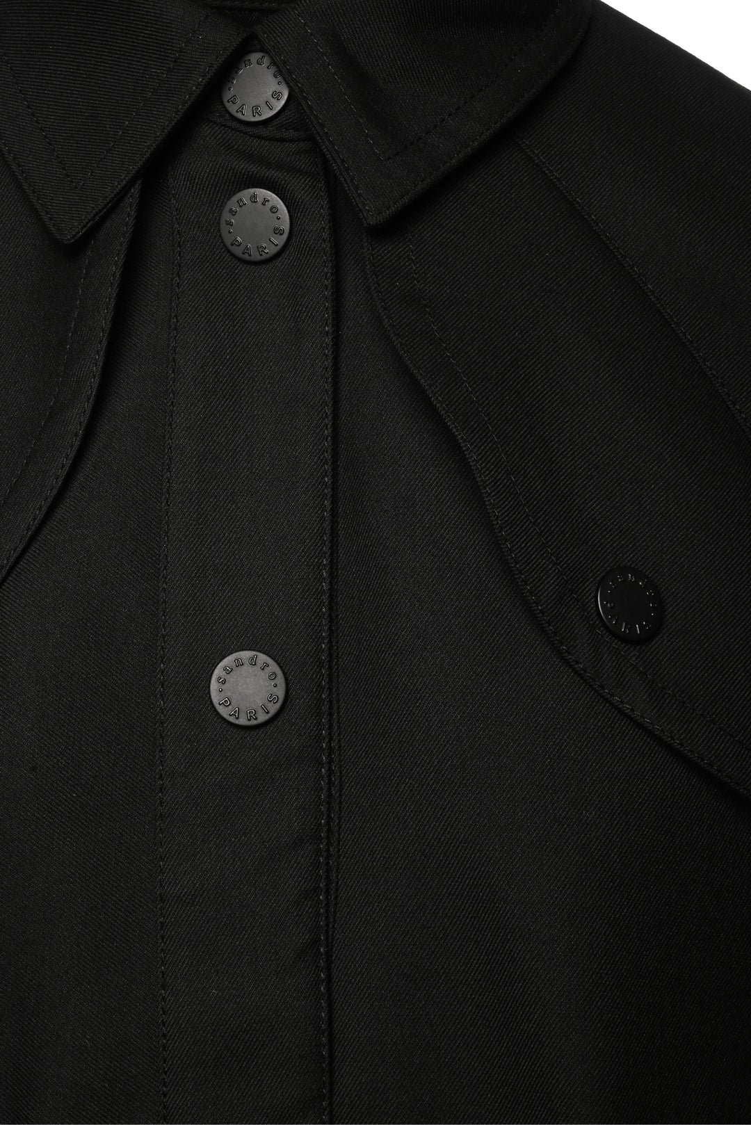Sandro Size 6 Pleated Trench Coat