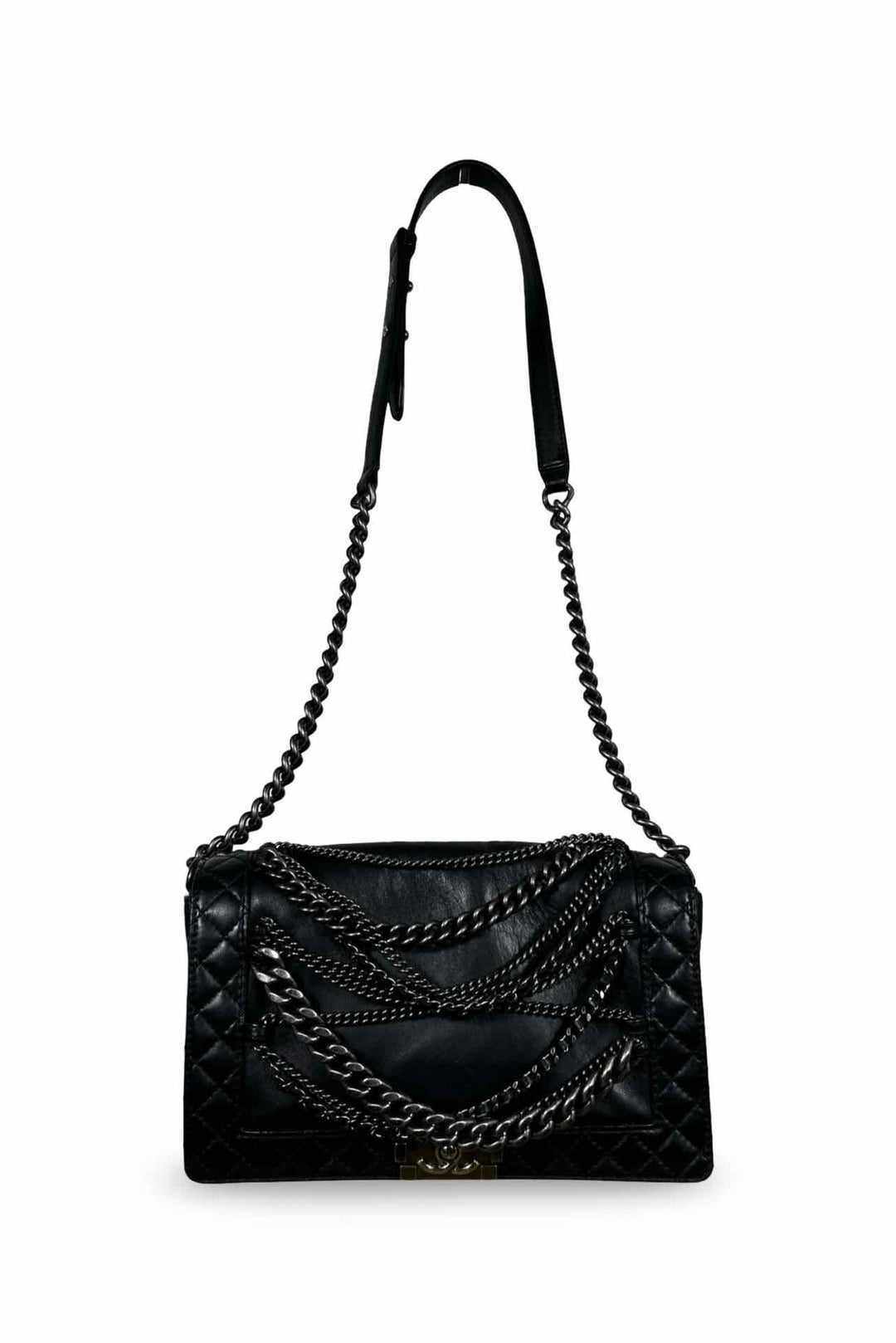 Chanel 2014 Large Boy Reverso Enchained Bag