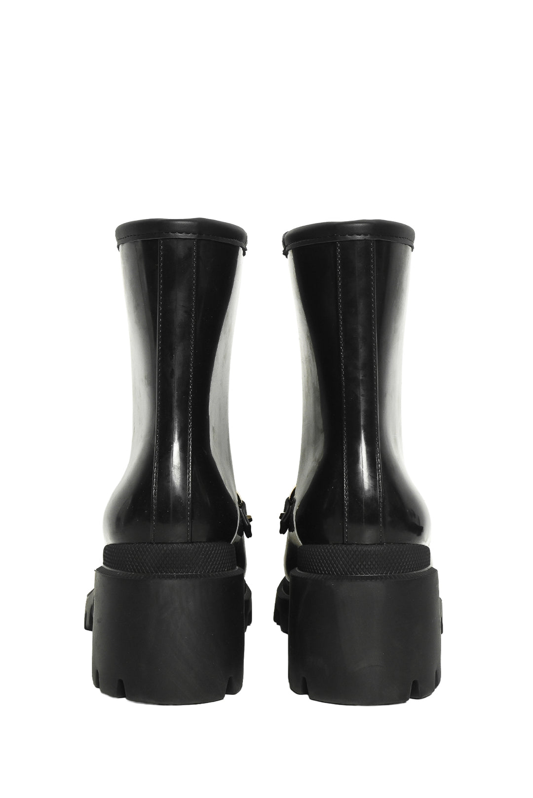 Gucci Size 38 Horsebit Accent Rubber Rain Boots