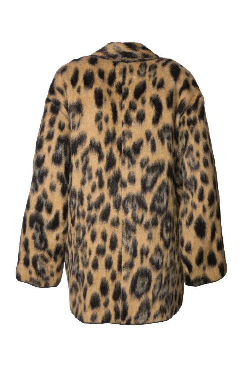 Forte_Forte Size 1 Leopard Print Wool & Alpaca Blend Coat