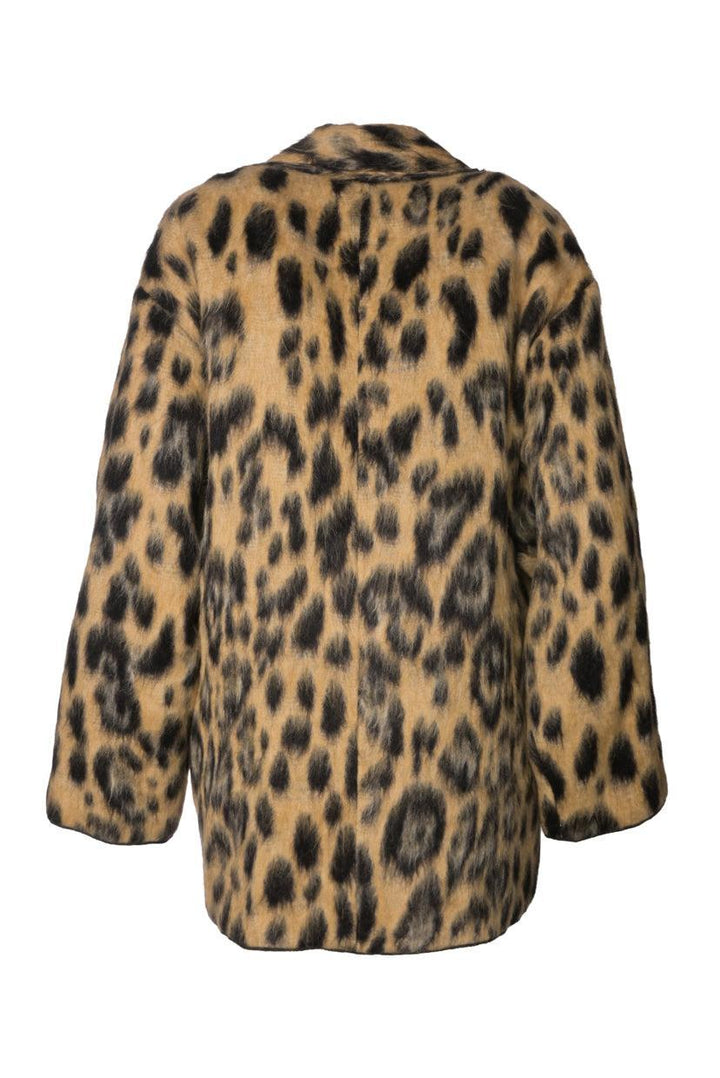 Forte_Forte Size 1 Leopard Print Wool & Alpaca Blend Coat