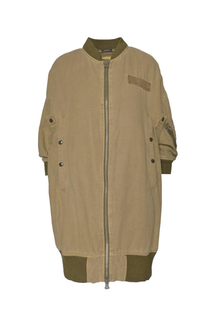 R13 Size M Hemp Long Flight Jacket