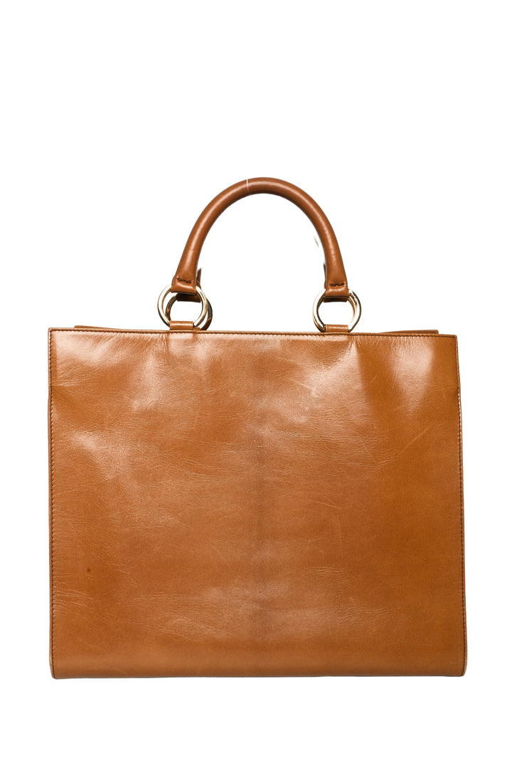 Valentino Vintage Double Emblem Tote
