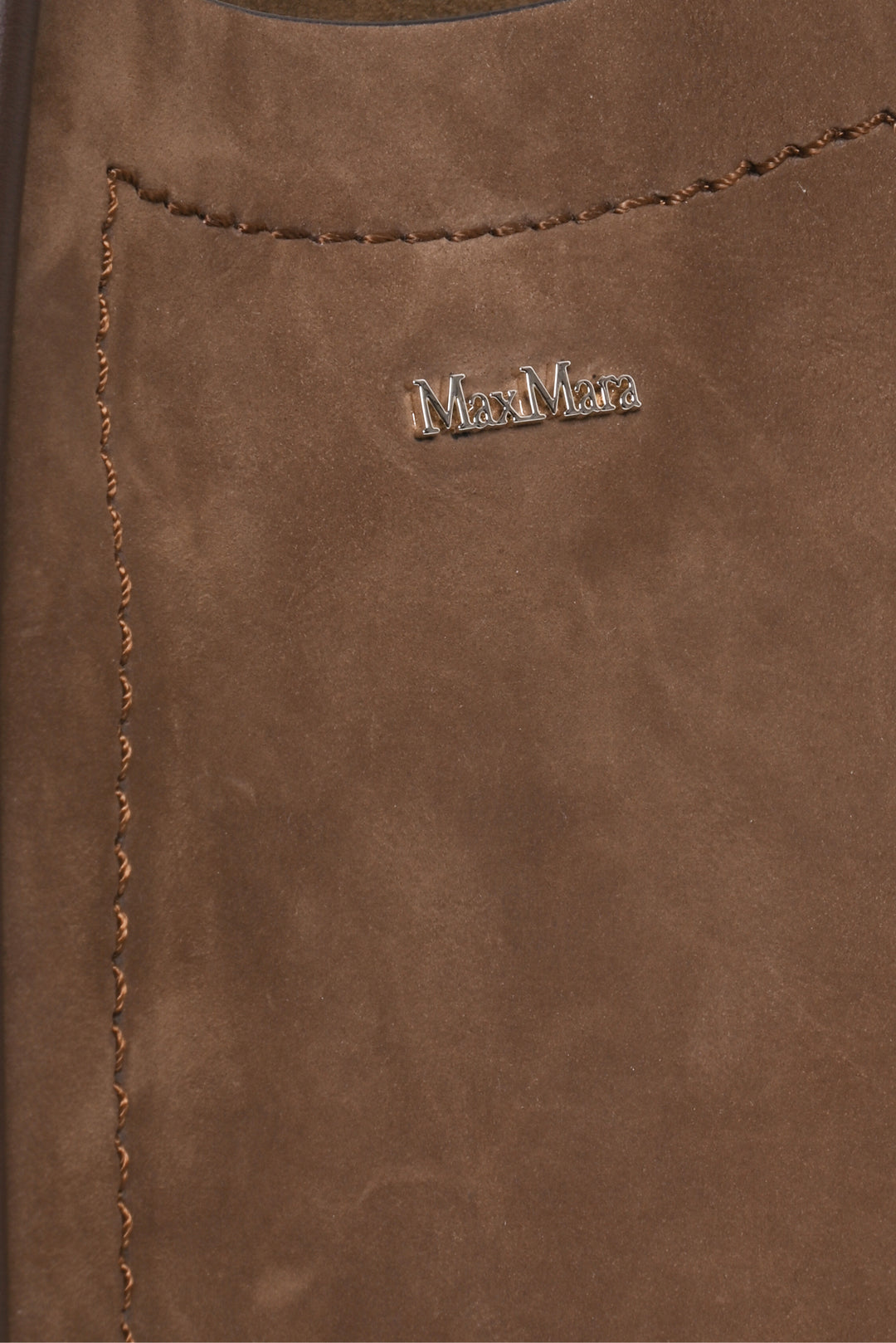 Maxmara Extra Small Nubuck Leather Marine Bag