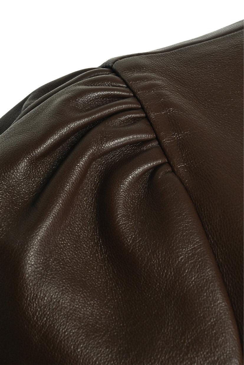 Coach Size 8 Lamb Leather Mini Dress