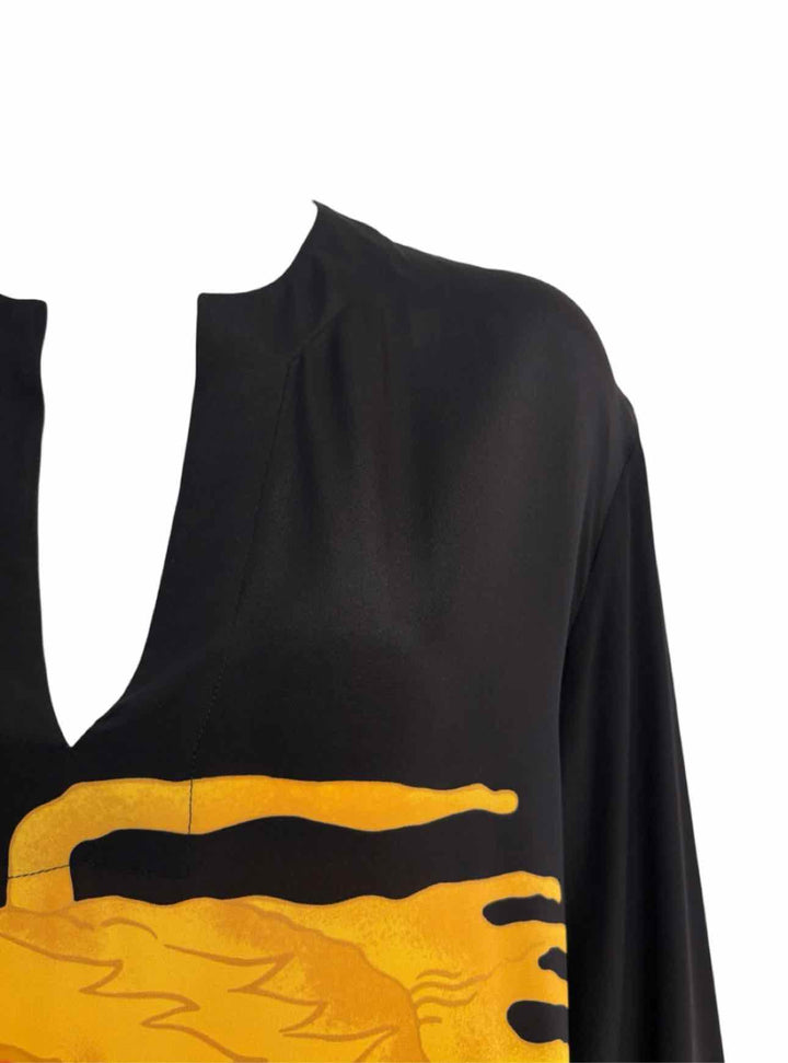 Valentino Size 40 Silk Dragon Print Dress