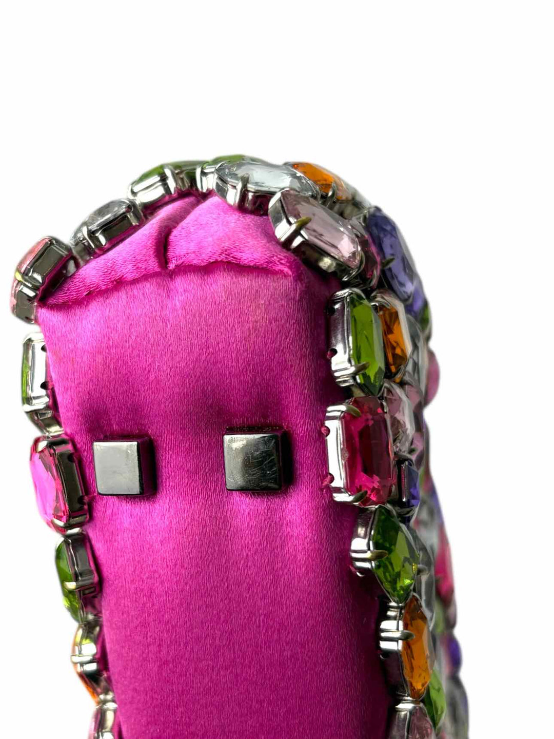 Philip Treacy Crystal Beaded Satin Clutch