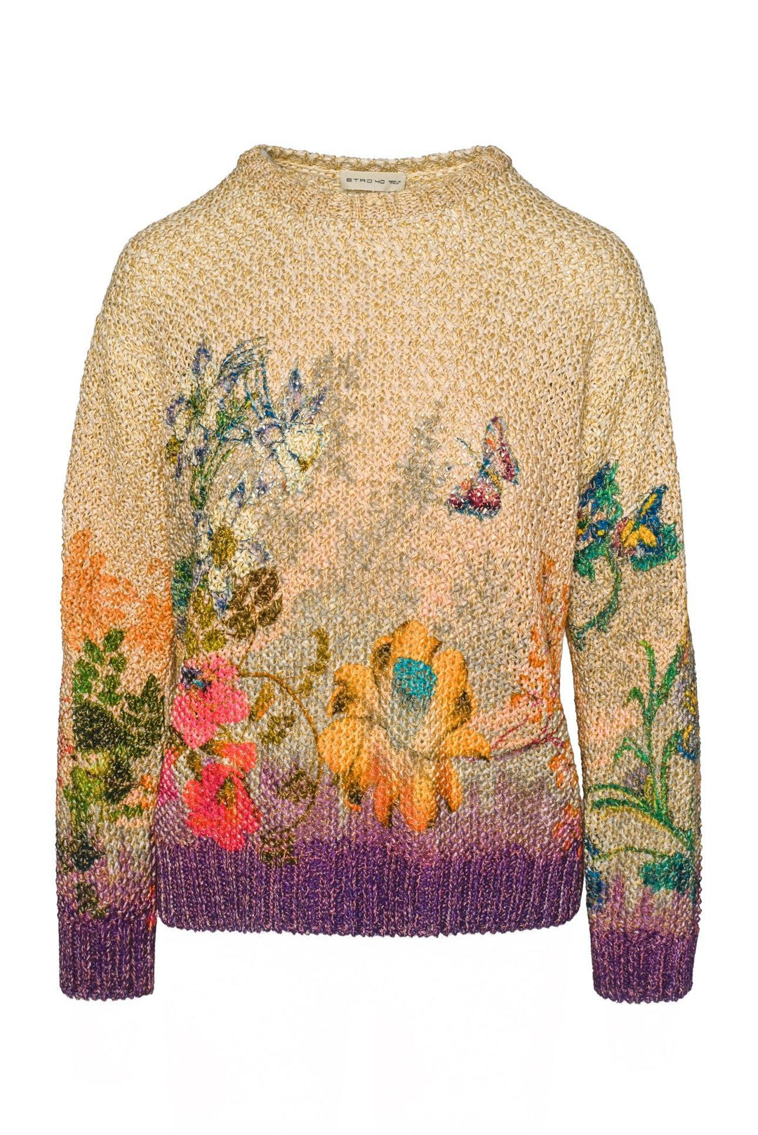 Etro Size S Floral Knit Sweater