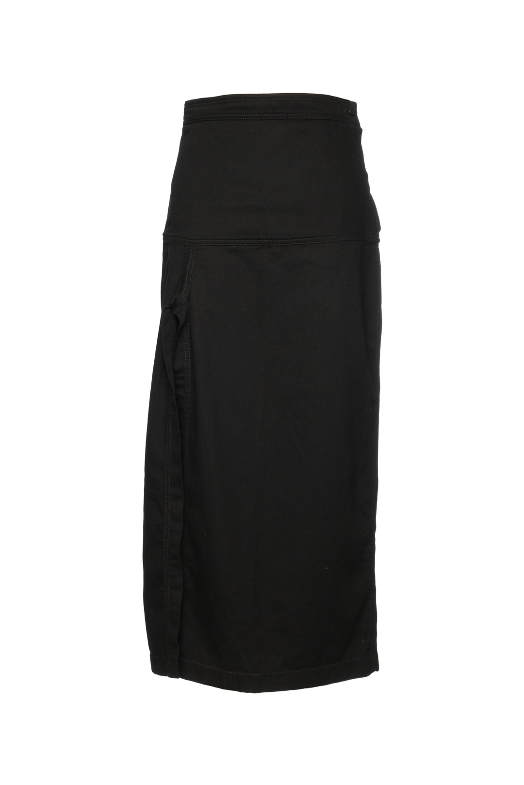 LEMAIRE Size 34 Slit Cotton Twill Skirt