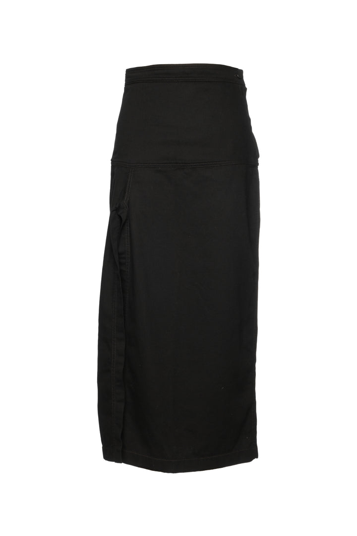 LEMAIRE Size 34 Slit Cotton Twill Skirt