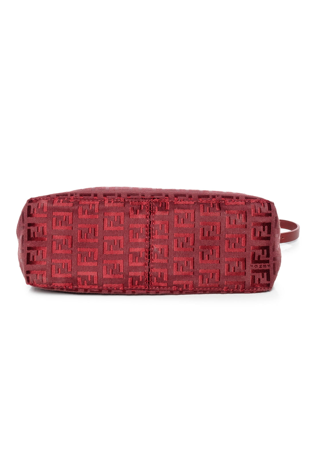 Fendi Zucchino Rosso Pochette Shoulder Bag