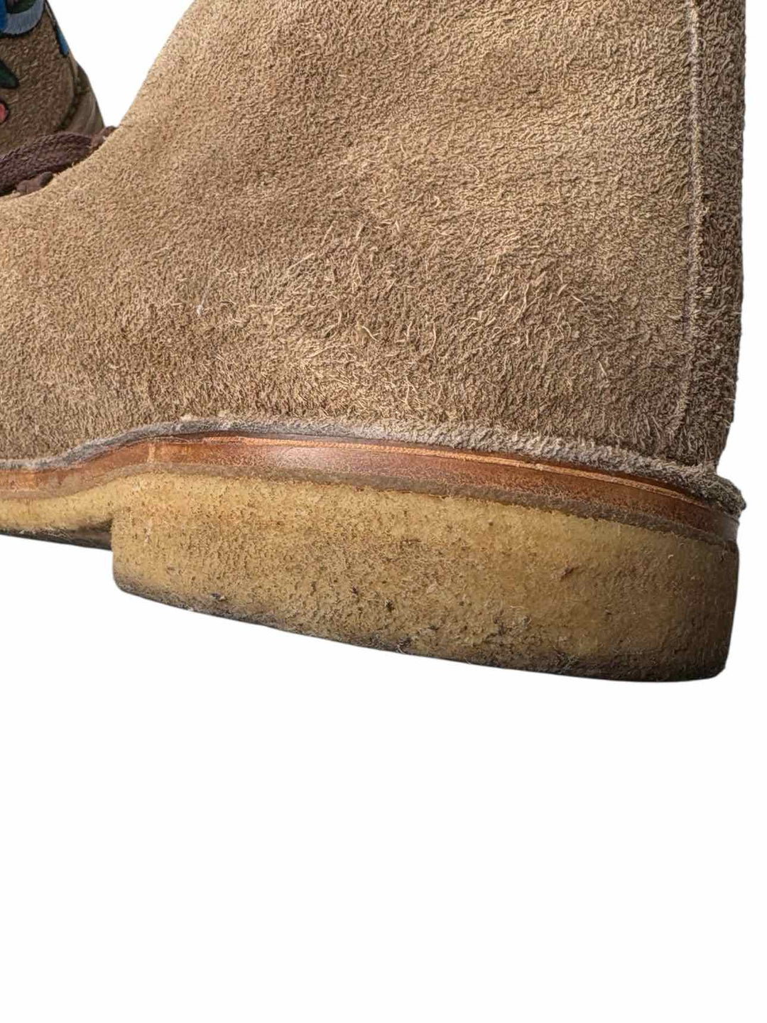 Gucci Embroidered Suede Chukka Size 9 Men's Boots