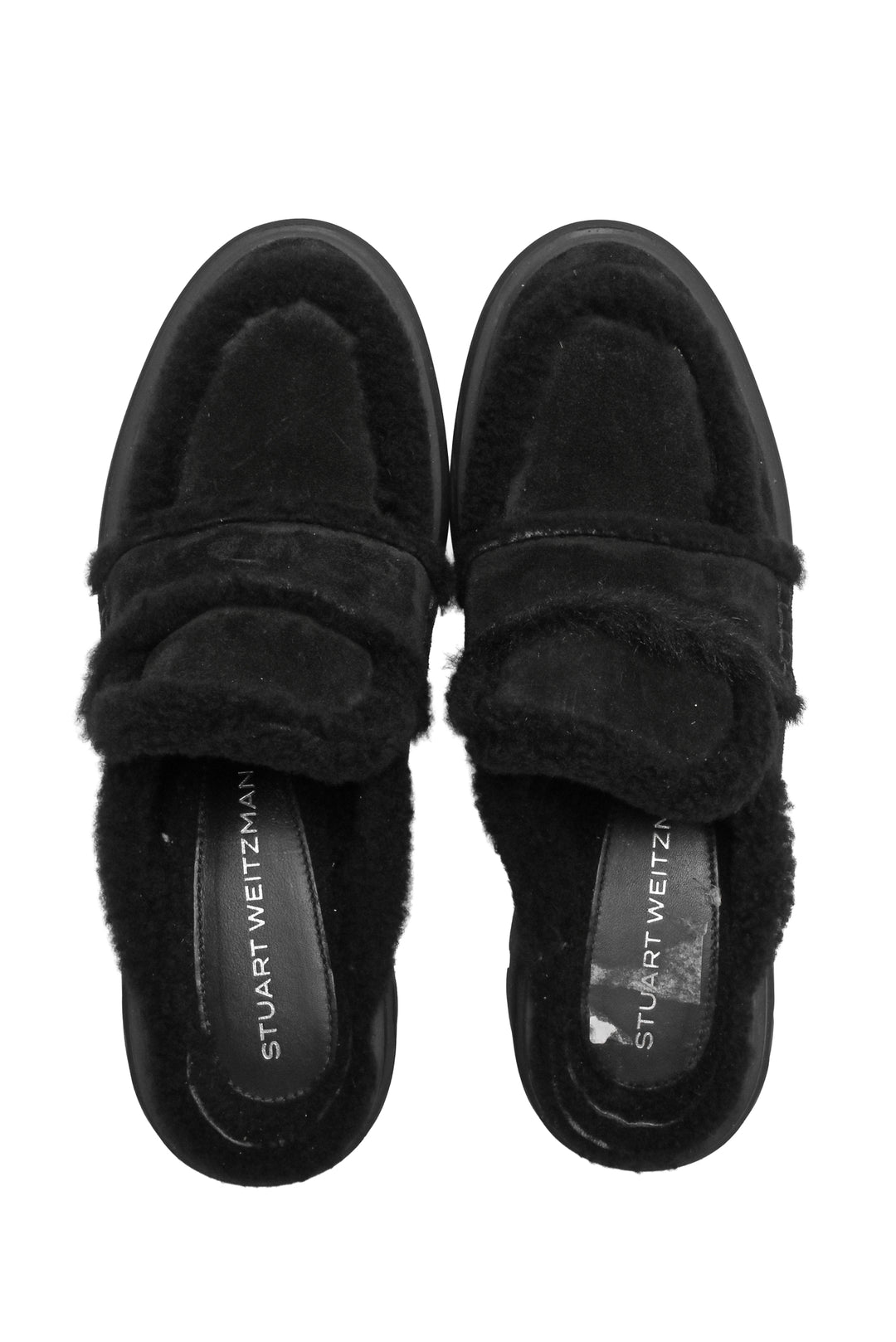 Stuart Weitzman Size 38.5 Soho Chill Shearling Lined Mules