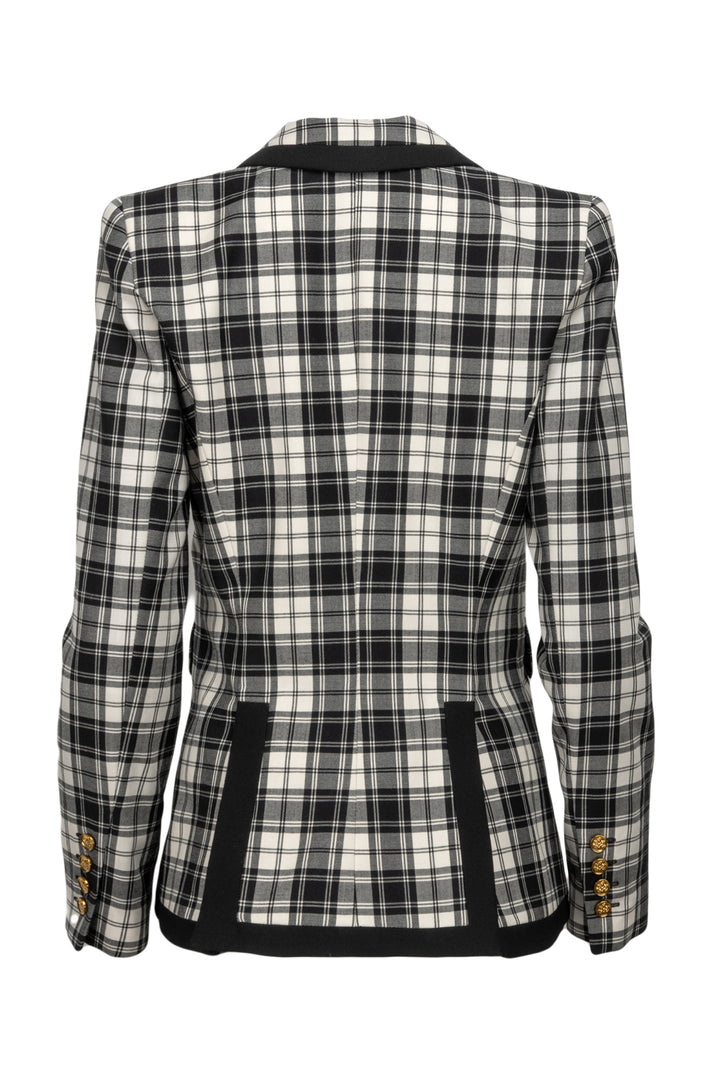 Smythe Size XS Single Breasted Plaid Blazer