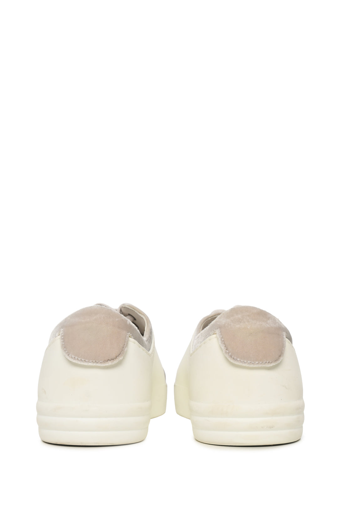 Chanel Size 37.5 CC Logo Velvet & Rubber Low Top Sneaker