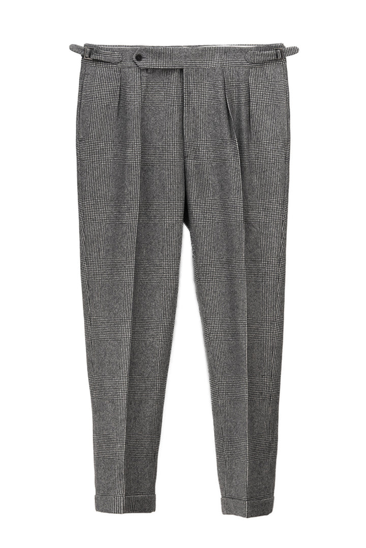 Eidos Size 44 Men's Check Print Wool Suit