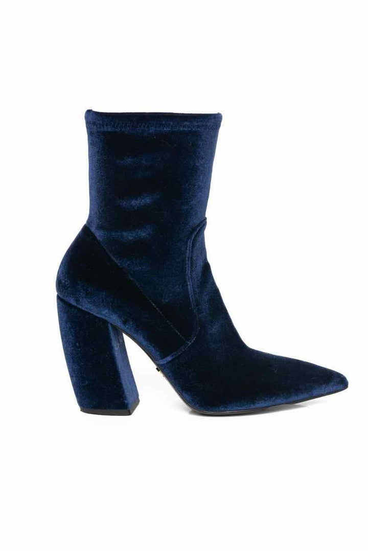 Prada Size 36.5 Velvet Ankle Boots