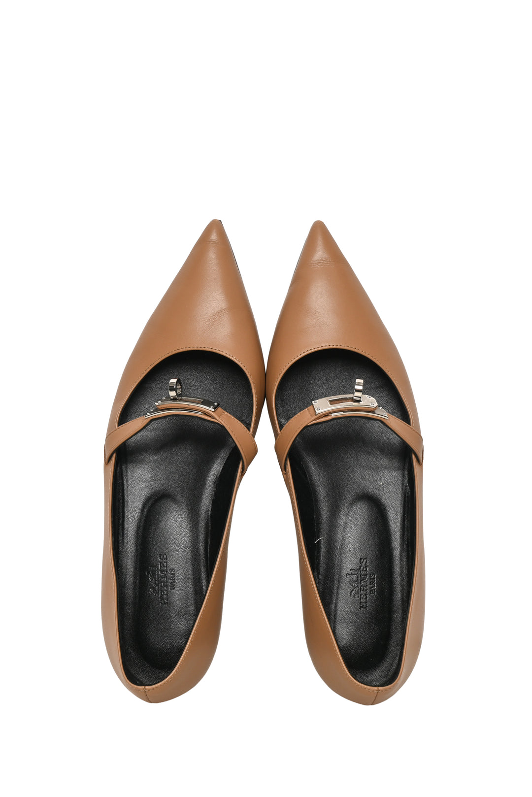 Hermes Size 38 Kelly Ballet Flats