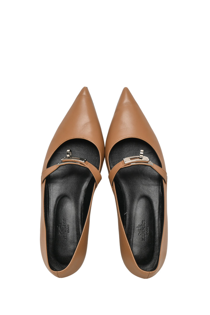 Hermes Size 38 Kelly Ballet Flats