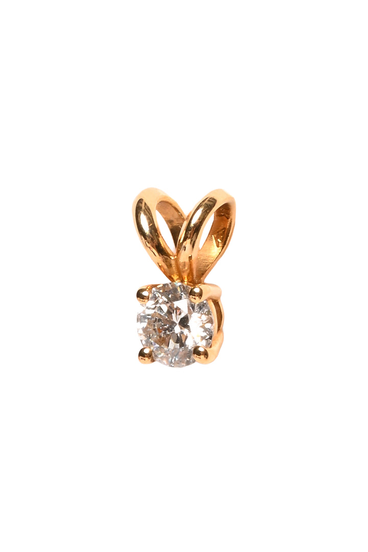 Blue Nile 14K Yellow Gold 0.25ct Diamond Solitaire Pendant