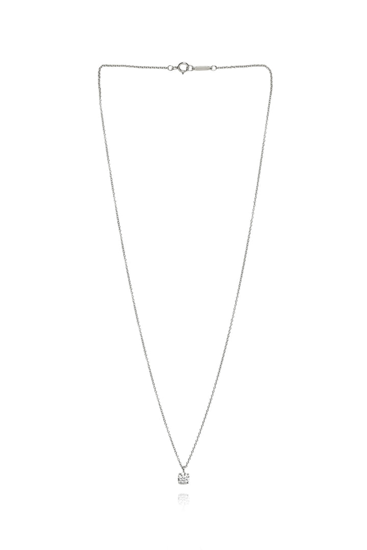 Tiffany & Co Platinum Solitaire Necklace