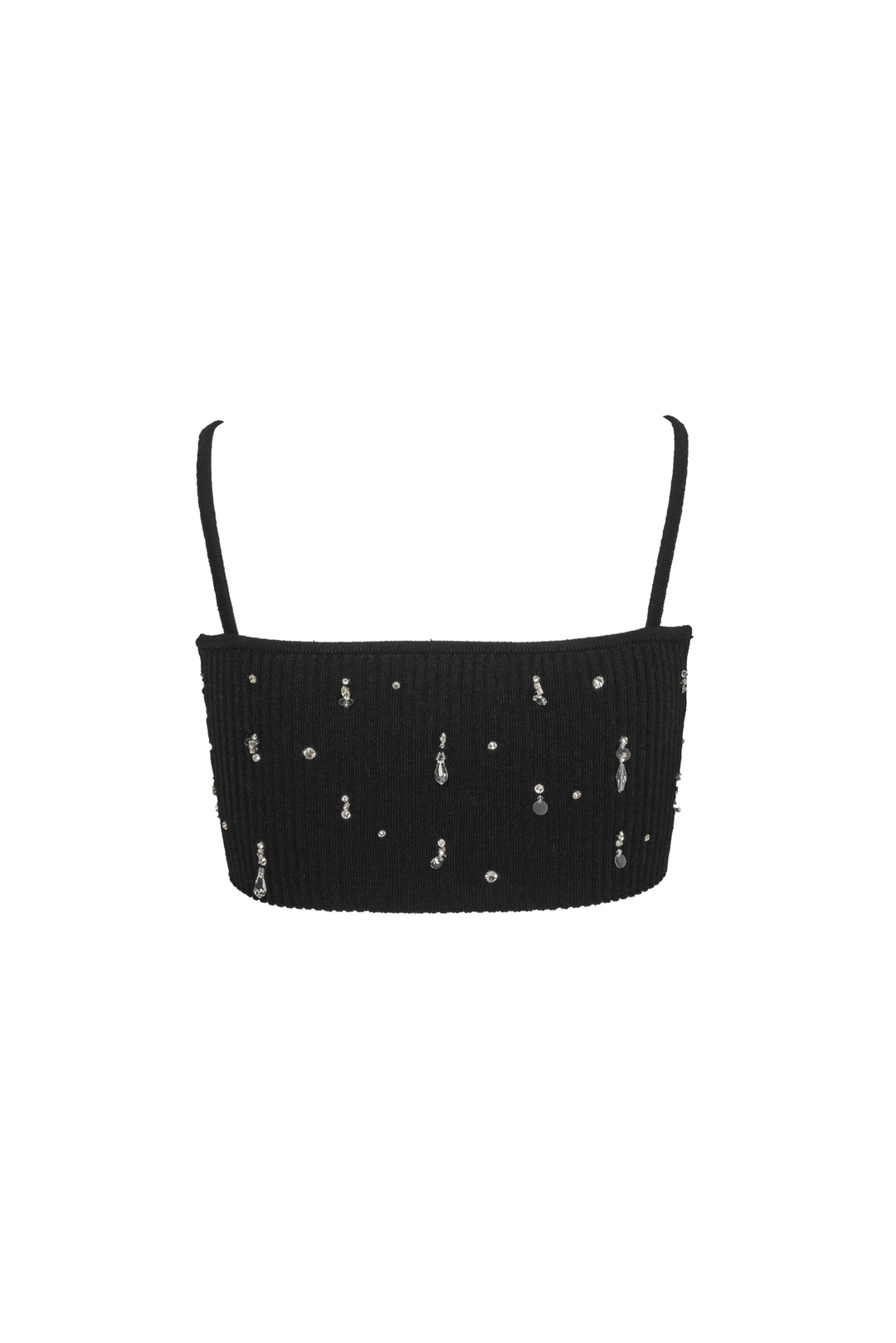 Miu Miu Size XXS/XS Crystal Ribbed Crop Tank Top
