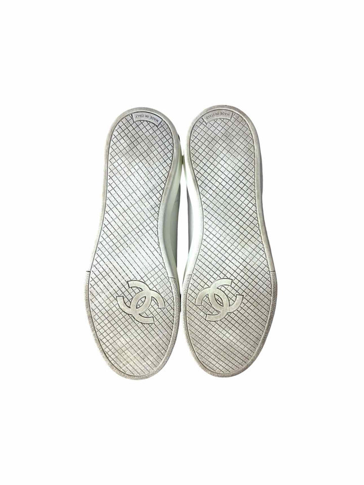 Chanel Leather Logo  Size 36.5 Sneaker