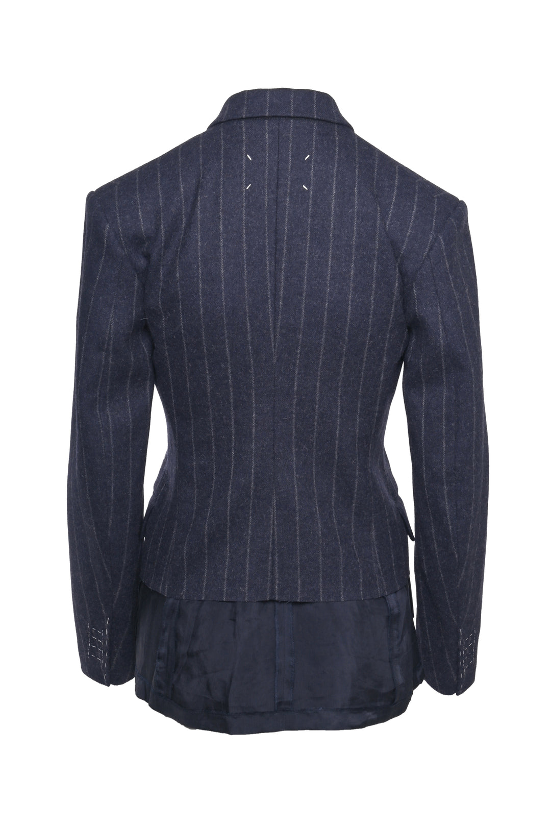 Maison Martin Margiela Size 36 Spliced Pinstripe Double Breasted Blazer