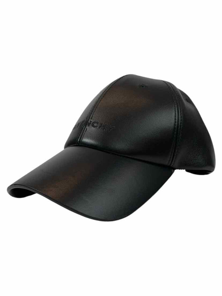 Givenchy Size OS Men's Leather Logo Baseball Cap Hat