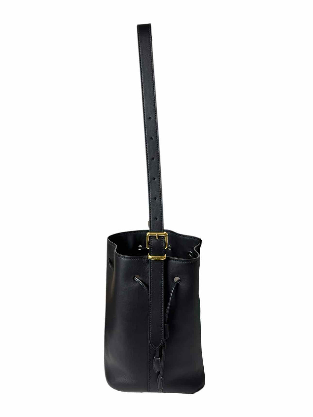 Miu Miu Embossed Logo Leather Bucket  Purse