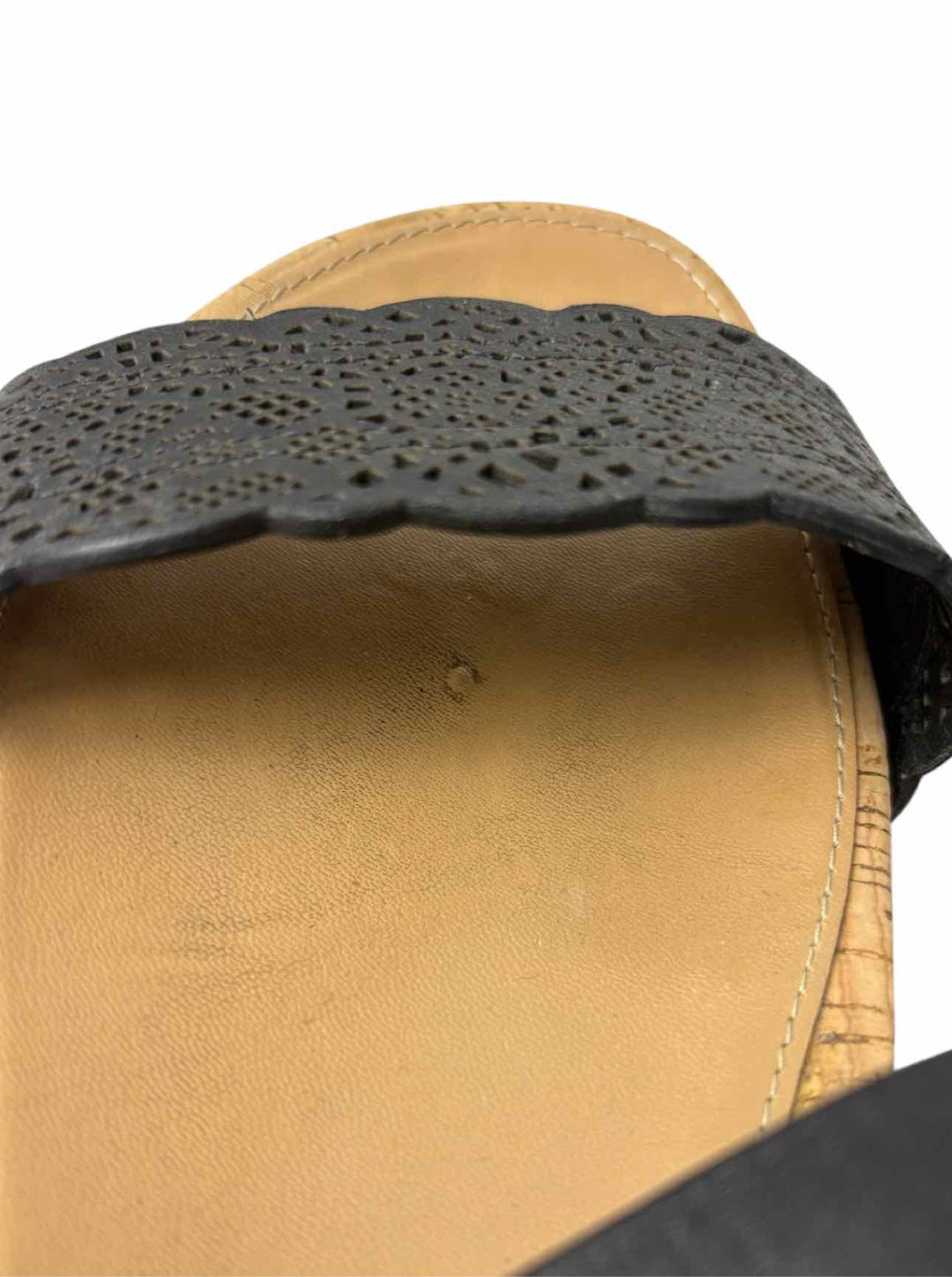 Ferragamo Size 8.5 Cut Out Leather Sandals
