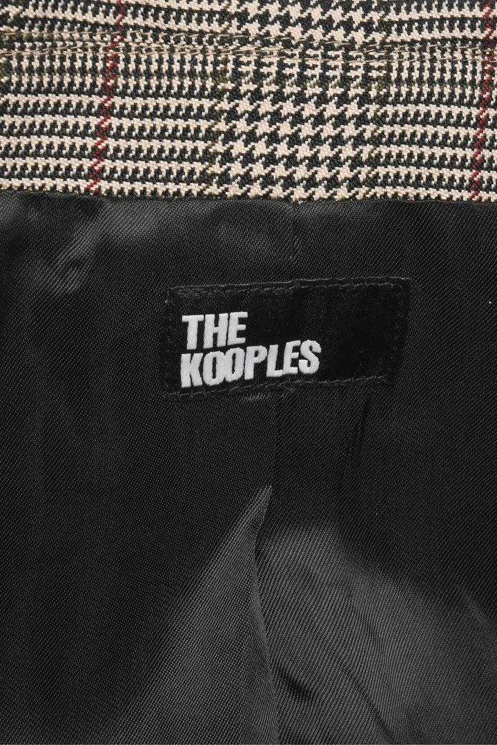 The Kooples Size 8 Single Breasted Plaid Blazer