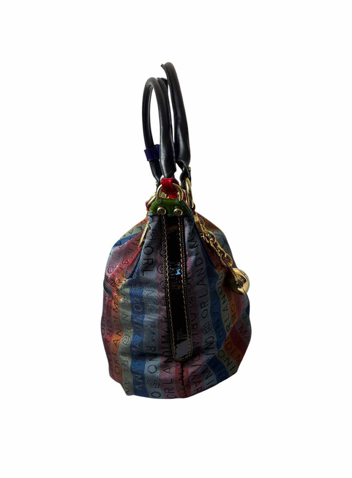 Marino Orlandi Striped Logo Purse