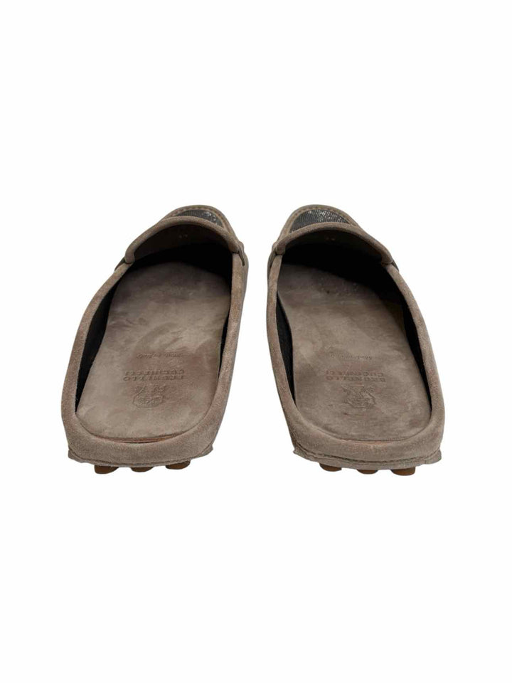 Brunello Cucinelli Suede Driving Mules & Clogs