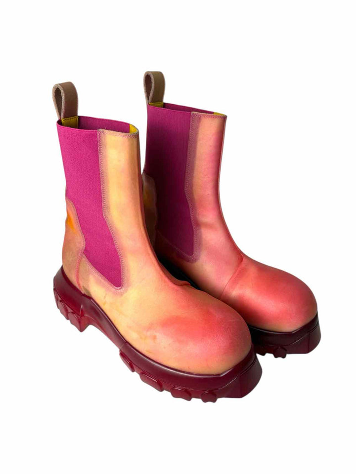 Rick Owens Size 41 Beatle Bozo Tractor Transparent Ankle Boots