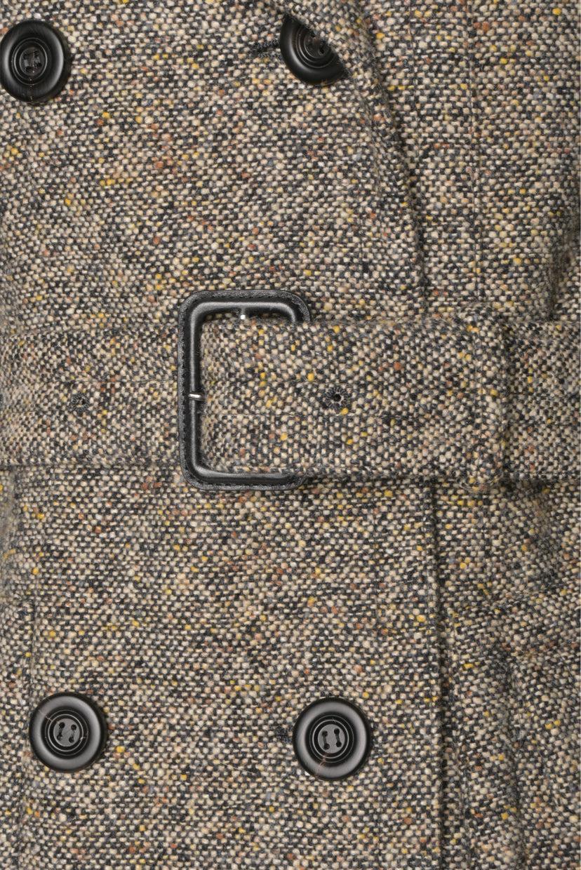 Burberry Prorsum Size 42 Double Breasted Wool-Blend Coat