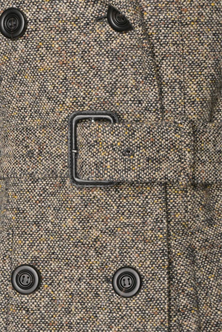 Burberry Prorsum Size 42 Double Breasted Wool-Blend Coat