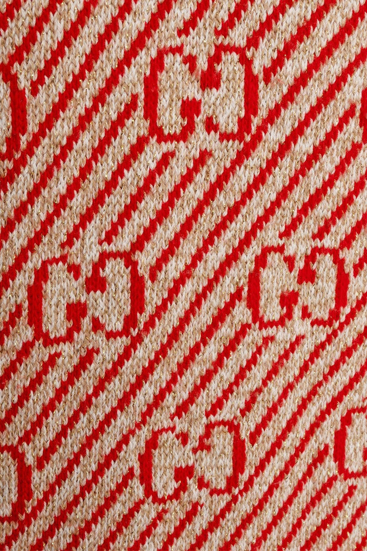 Gucci Size S/M 2019 GG Metallic Monogram Knit Dress