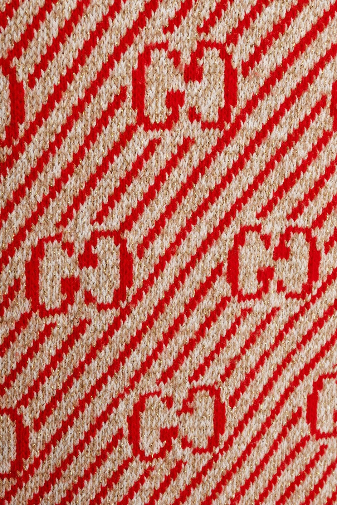 Gucci Size S/M 2019 GG Metallic Monogram Knit Dress