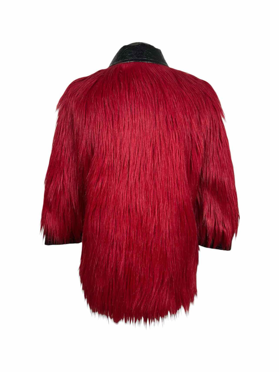 Gucci Size 36 2016 Faux-Fur & Leather Shag  Coat