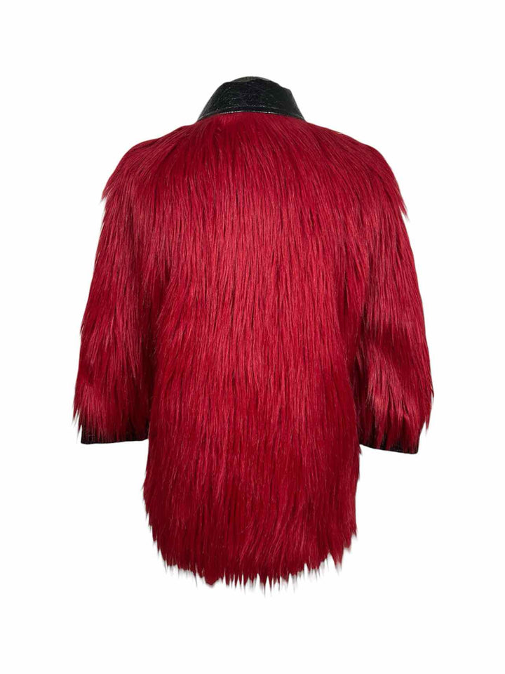 Gucci Size 36 2016 Faux-Fur & Leather Shag  Coat